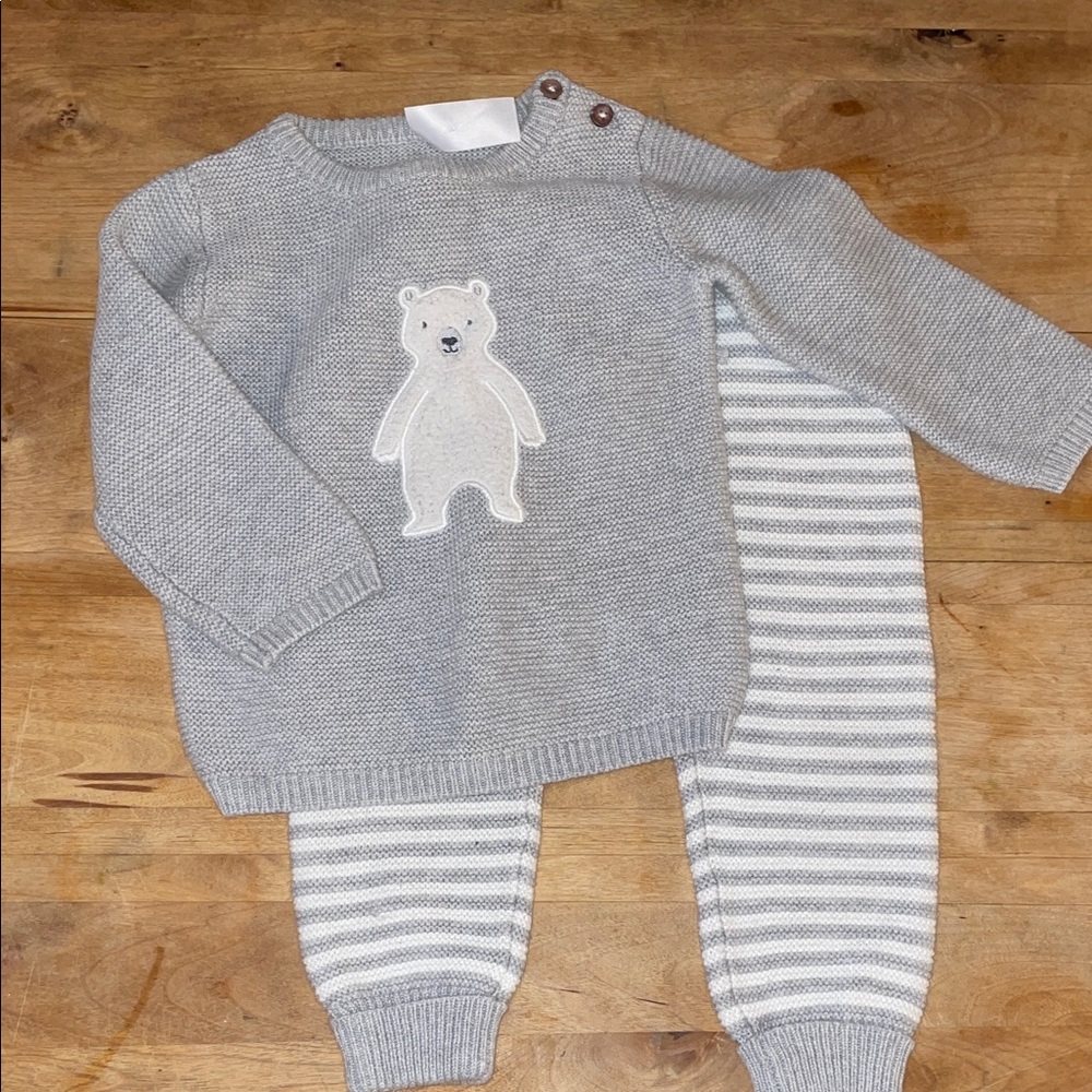 Carter's Gray Bear Matching Set